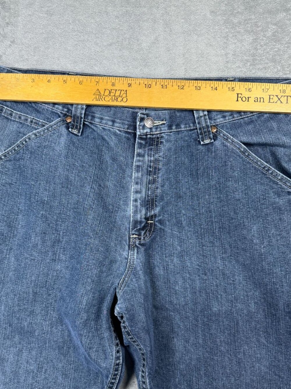 Vintage Y2K LEE Loose Fit Carpenter Jeans Grunge Utility 2000s Skater Gorpcore - Picture 14 of 14